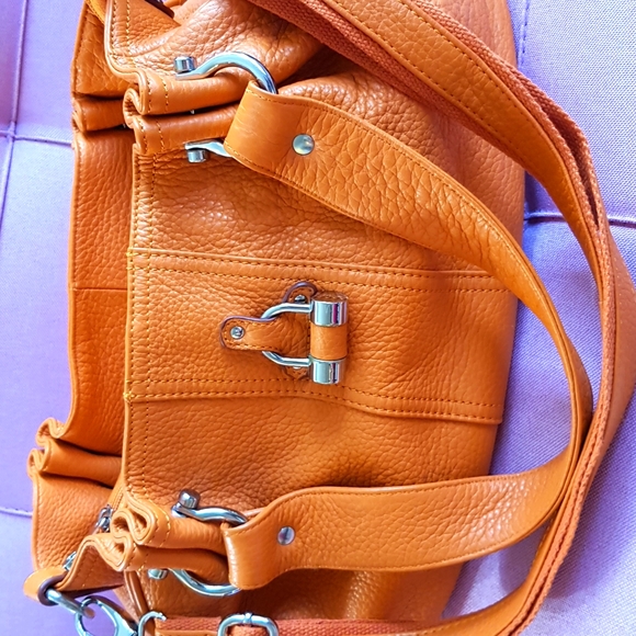 NEW! Paris French Maroquinerie Large Leather Bag - Picture 4 of 17